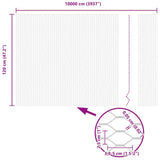 Hexagon Fence Silver 1.2 x 100 m Galvanised steel 42005758