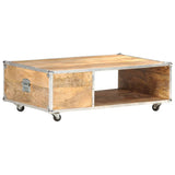 Coffee Table 89x59x33 cm Solid Rough Mango Wood 323408