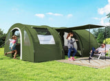 5-6 Man Camping Tent with 2 Room, Floor and Carry Bag - Green T3398P348998