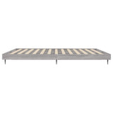 Bed Frame without Mattress Grey Sonoma 200x200 cm Engineered Wood 832219