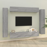 8 Piece TV Cabinet Set Grey Sonoma Engineered Wood 3114300