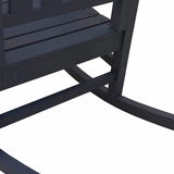 Garden Rocking Chair Navy Blue 92 x 70 x 108cm HDPE 42006614