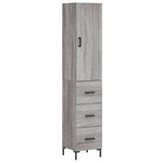 Highboard Grey Sonoma 34.5x34x180 cm Engineered Wood 3198855