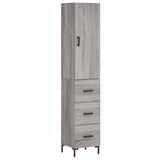 Highboard Grey Sonoma 34.5x34x180 cm Engineered Wood 3198855