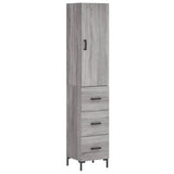 Highboard Grey Sonoma 34.5x34x180 cm Engineered Wood 3198855