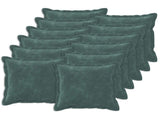 Cushion with Pillow HOUTEN 12 pcs Sea Blue Microfiber Fleece 935262