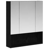 Bathroom Mirror Cabinet Black Oak 60 x 14.5 x 70 cm 889184