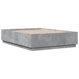 Bed Frame without Mattress Concrete Grey 135x190 cm Double 3209740