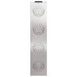 Solar LED Pathway Light 2 pcs Silver Stainless Steel 879790