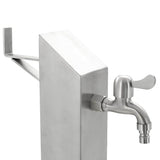 45453 Garden Water Column Stainless Steel Square 95 cm