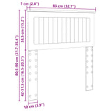 Headboard Concrete Grey Engineered wood 888477
