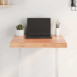 Table Top Light Brown 60x50x cm Treated Solid Wood Live Edge 363934