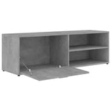 ZNTS TV Cabinet Concrete Grey 120x34x37 cm Engineered Wood 801156