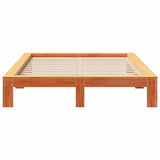 Bed Frame without Mattress Wax Brown 140x200 cm Solid Wood Pine 3308740