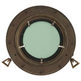 Porthole Mirror Wall Hanging 30 cm Aluminium and Glass 357852