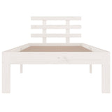 Bed Frame without Mattress White 75x190cm Small Single 814715