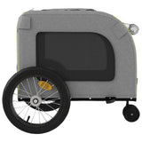 Pet Bike Trailer Green and Grey Oxford Fabric and Iron 93857