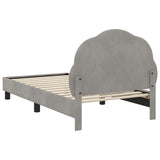 Children's Bed Frame with Headboard Light Grey 80 x 160 cm 42010901