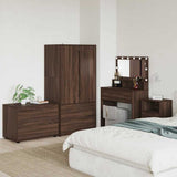 Storage Cabinet Brown Oak 80 x 48 x 57 cm Engineered Wood 888824