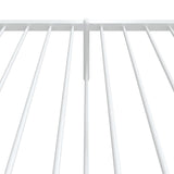 Metal Bed Frame without Mattress with Footboard White 90x200cm 350942