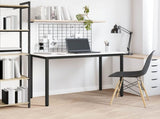 Dining Table White 110 x 55 x 75 cm Solid Pine Wood 892786