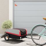 Bike Trailer Black and Red 30 kg Iron 94034