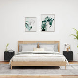 TV Wall Cabinets 2 pcs Black 40.5x30x40 cm Engineered Wood 836899