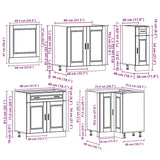 11 Piece Kitchen Cabinet Set "Porto" Sonoma Oak Engineered Wood 3314934