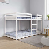 Bunk Bed without Mattress White 90x190 cm Single Solid Wood Pine 3206508