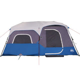 Family Tent with LED 9-Person Light Blue Quick Release 94310