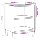 ZNTS Bedside Cabinets 2 pcs Artisan Oak 40x30x50 cm Engineered Wood 856419