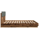 Bed Frame with Headboard Old Wood 180 x 200 cm Engineered Wood 3416334