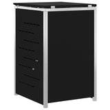 Wheelie Bin Storage Black 77.5 x 69 x 112.5 cm Stainless Steel 42028994