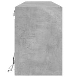 TV Wall Cabinet with LED Concrete Grey 180x31x45 cm 3307936