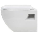 Wall-Hung Toilet with Concealed Cistern Ceramic White 275791