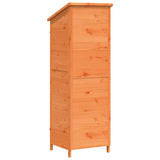 Garden Shed with Roof Brown 59 x 56 x 176 cm Solid Fir Wood 42033463