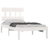 Bed Frame without Mattress White 90x200 cm Solid Wood 3104724