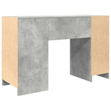 Desk Concrete Grey 120x42x76 cm Engineered Wood 861817