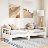 Daybed without Mattress White 90x190 cm Solid Wood Pine 854956