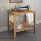 Bathroom Vanity Cabinet Solid Teak 74x45x75 cm 246492