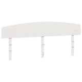 Headboard White 200 cm Solid Wood Pine 842487