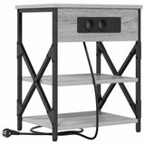 Bedside Cabinet Grey Sonoma 41 x 31 x 51 cm Engineered Wood 859521