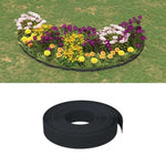 ZNTS Garden Edgings 2 pcs Black 10 m 10 cm Polyethylene 3155432