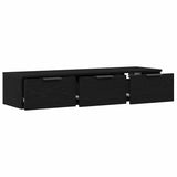 Wall Cabinet Black Oak 102 x 30 x 20 cm Engineered Wood 862777