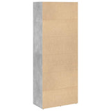 Bookcase Concrete Grey 60x30x152 cm Engineered Wood 857911