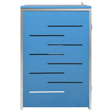 Single Wheelie Bin Shed 69x77.5x112.5 cm Stainless Steel 149566