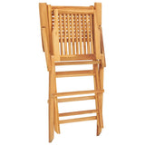 Folding Garden Chair Set of 2 Natural Teak Solid teak wood 362762