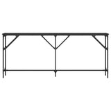 Console Table Black Engineered wood, metal Extra Long 837767