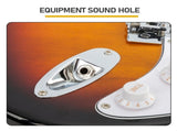 GST Stylish Electric Guitar Kit with Black Pickguard Sunset Color 33622509