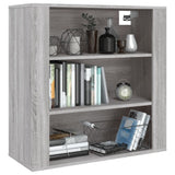 Wall Cabinet Grey Sonoma 80x33x80 cm Engineered Wood 816598